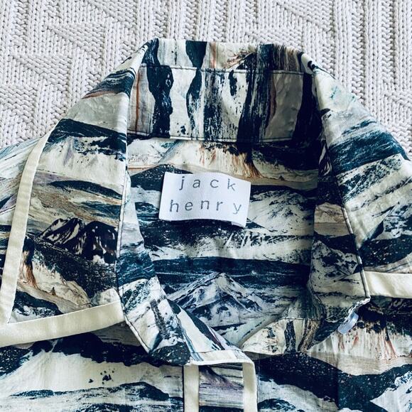 Vintage Jack Henry watercolour mountain scene top - Picture 5 of 7